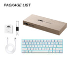 Magegee Star61 60% Mechanical Gaming Keyboard - 3-Mode Connectivity, RGB Backlit, Hot-Swappable Custom Switches, Dye-Sub PBT Keycaps, and Interchangeable Keycaps for Ultimate Personalization